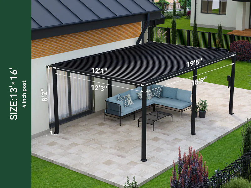 FlexPatio POWER+ Motorized Louvered Pergola