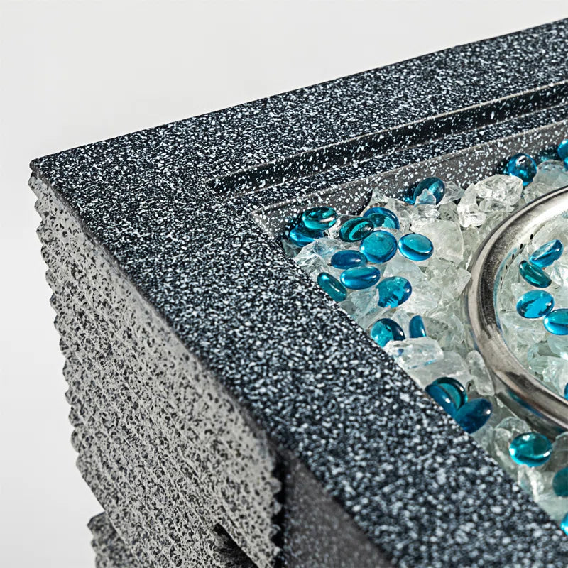 Outdoor Concrete Fire Pit Column Propane Fire Pit Patio Gas Fire Pit