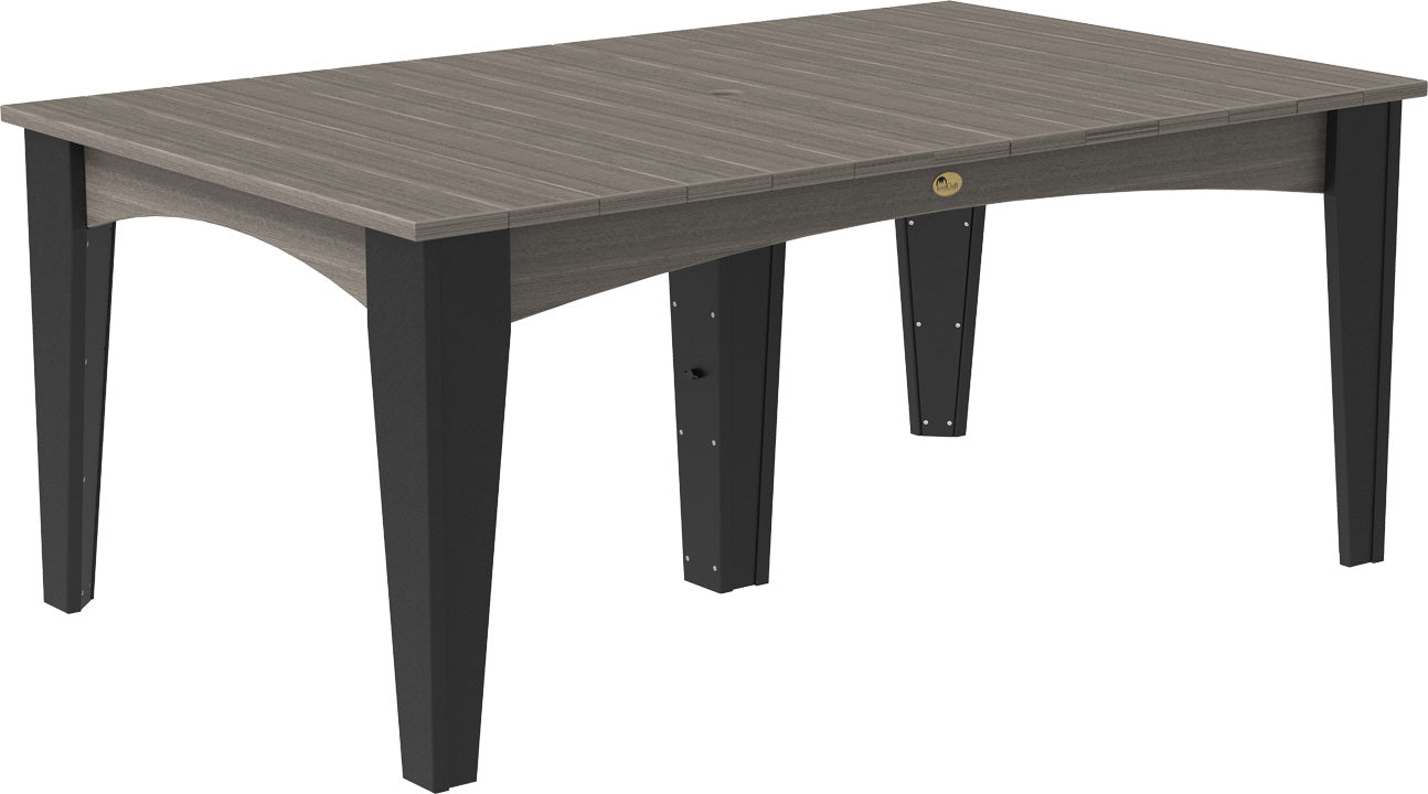 LuxCraft 44" x 72" Island 7-Piece Dining Table Set