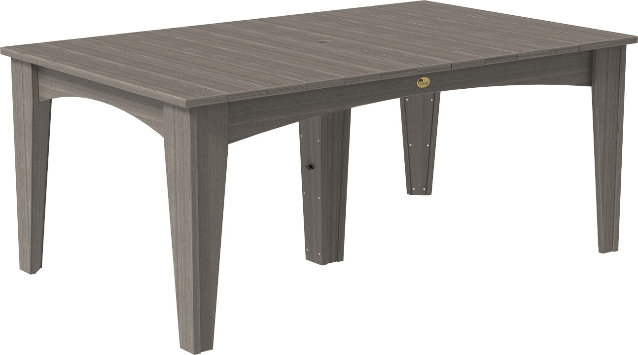 LuxCraft 44" x 72" Island 7-Piece Dining Table Set
