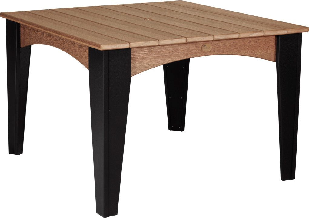 LuxCraft 44" Square Island 5-Piece Dining Table Set