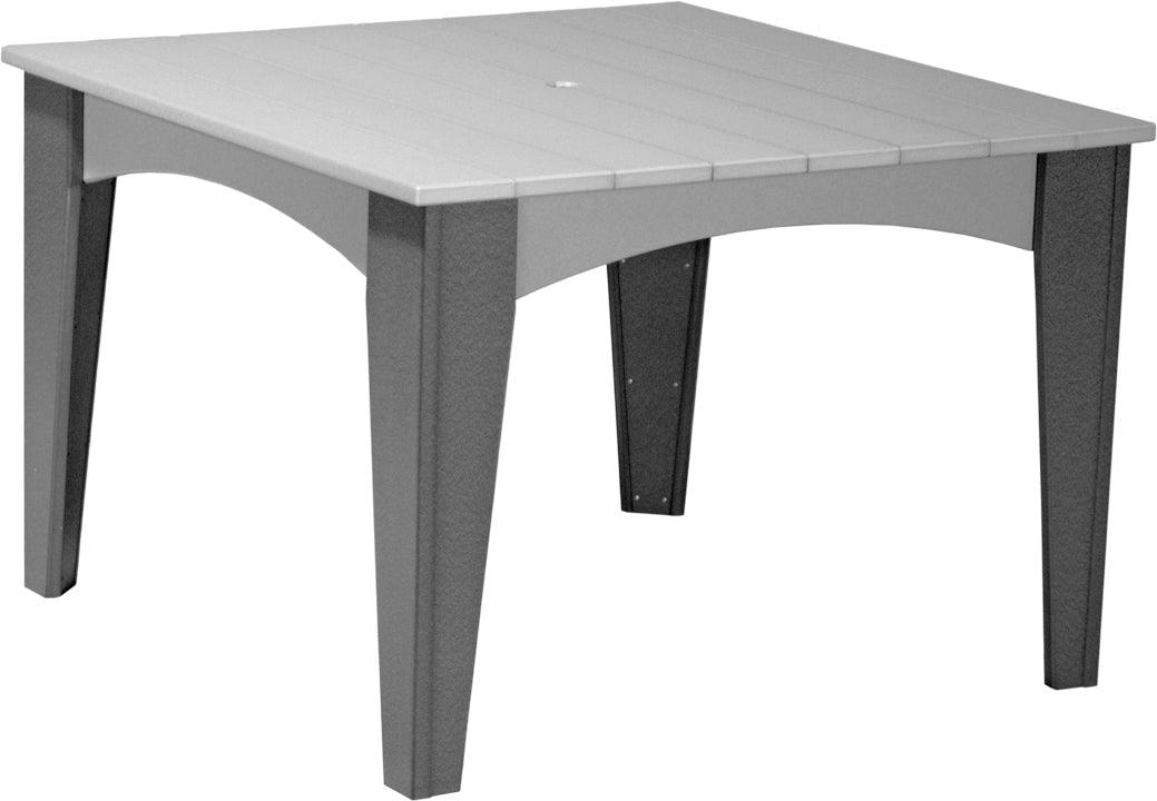 LuxCraft 44" Square Island 5-Piece Dining Table Set