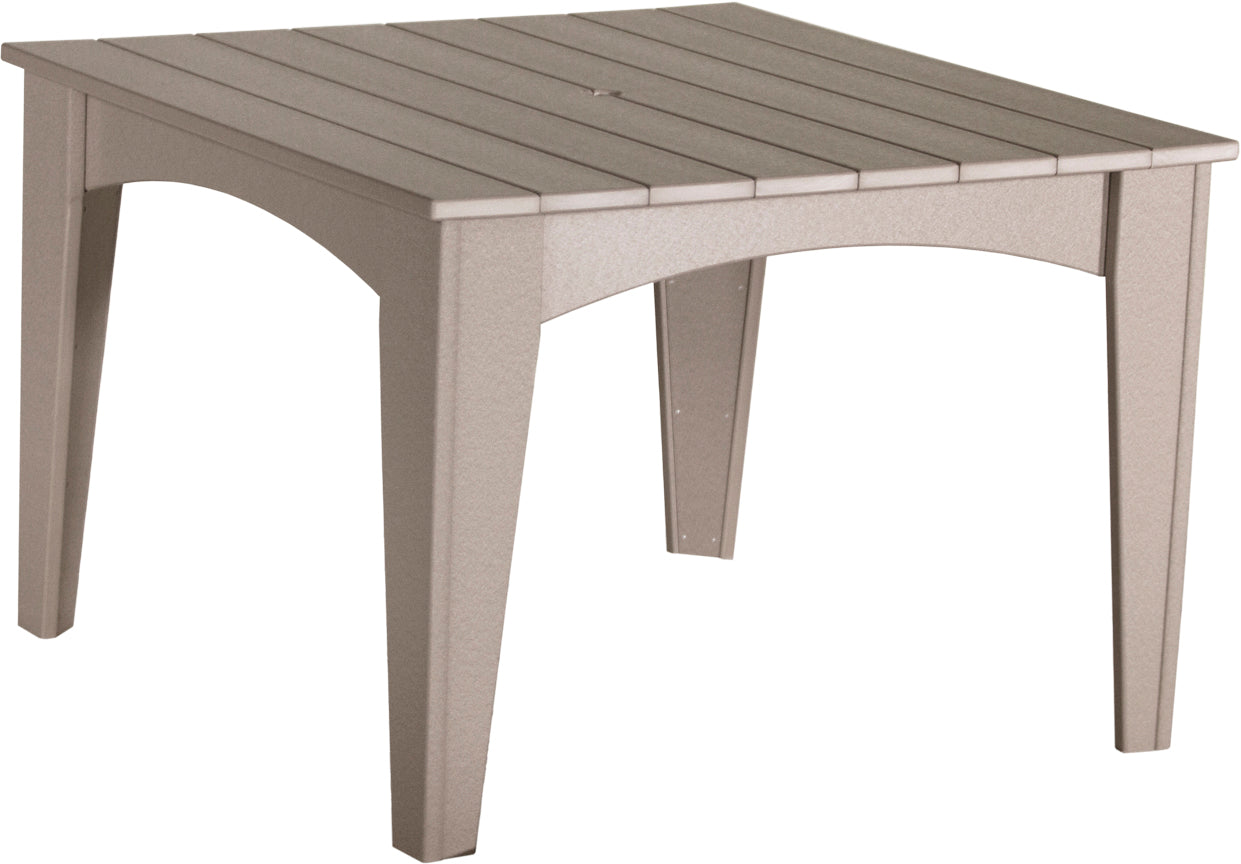 LuxCraft 44" Square Island 5-Piece Dining Table Set