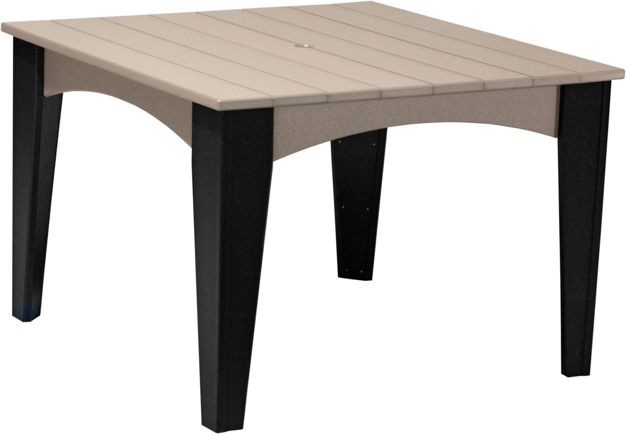 LuxCraft 44" Square Island 5-Piece Dining Table Set