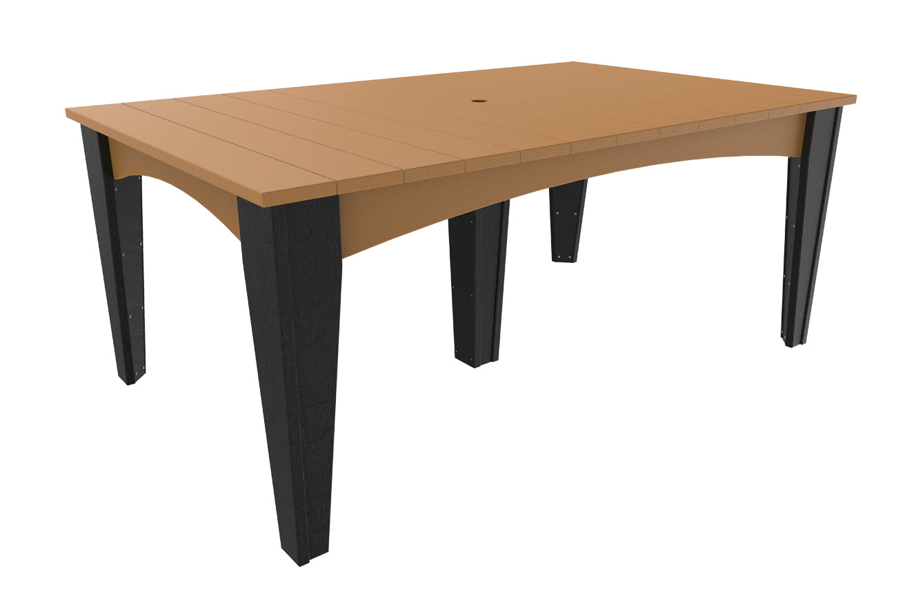 LuxCraft 44" x 72" Island 7-Piece Dining Table Set