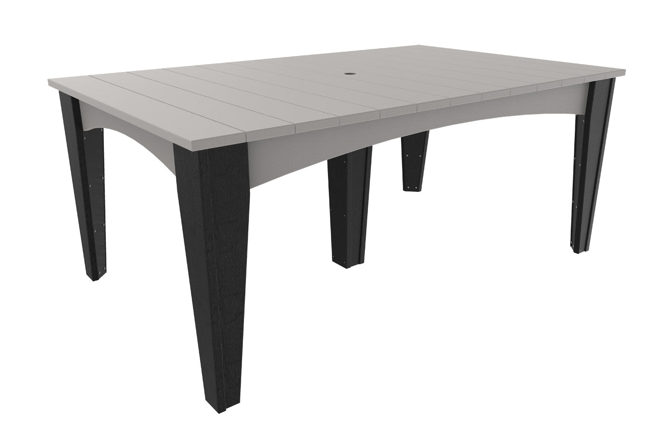 LuxCraft 44" x 72" Island 7-Piece Dining Table Set