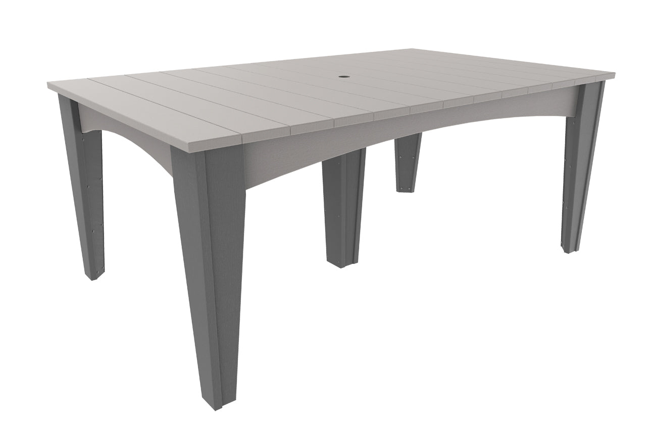 LuxCraft 44" x 72" Island 7-Piece Dining Table Set
