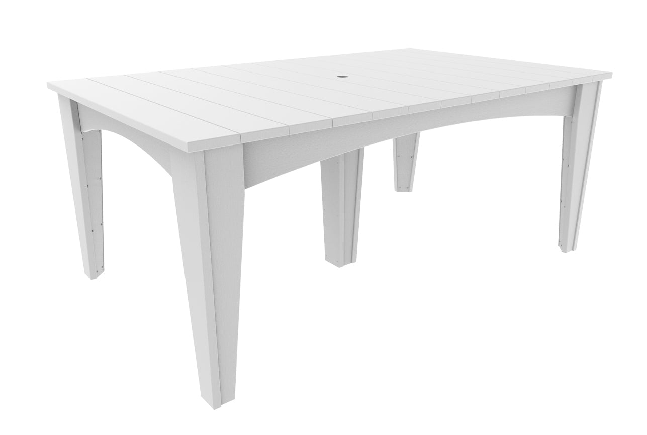 LuxCraft 44" x 72" Island 7-Piece Dining Table Set