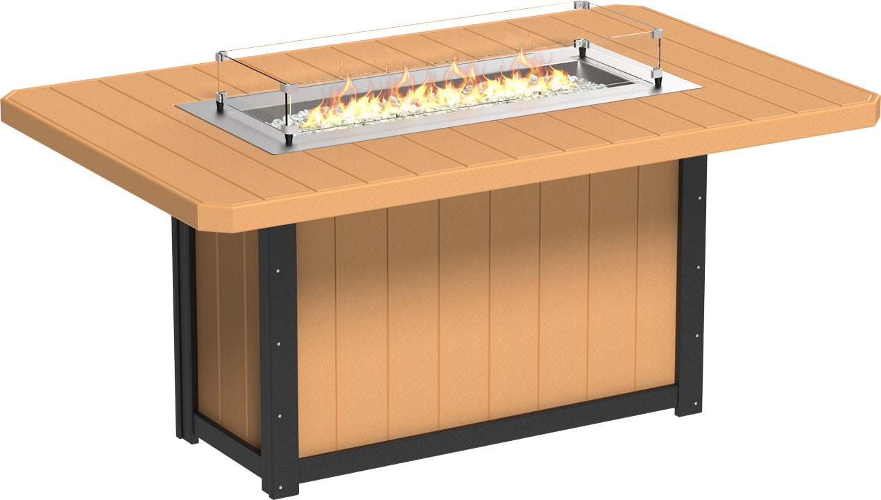 LuxCraft Lumin 79" Rectangular Counter Height Fire Table