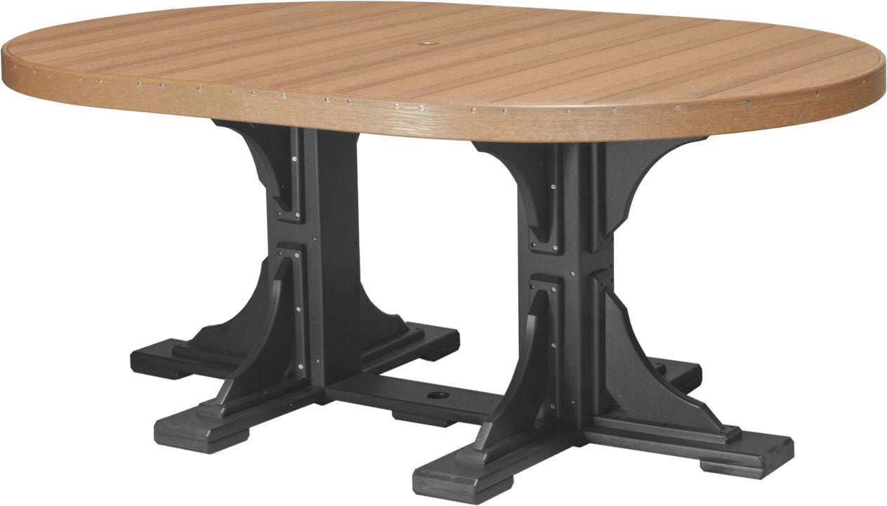 LuxCraft Deluxe Poly 4' x 6' Oval Table Set #3