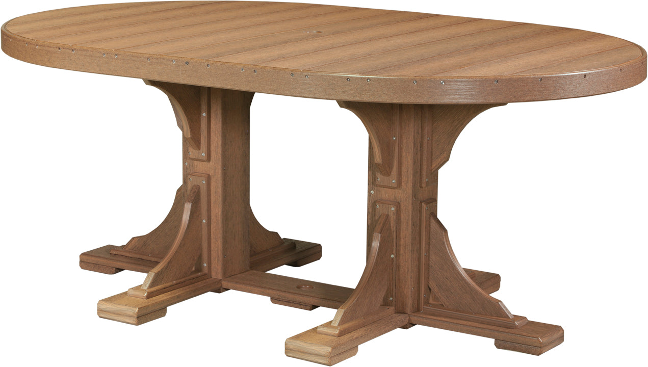 LuxCraft Deluxe Poly 4' x 6' Oval Table Set #1