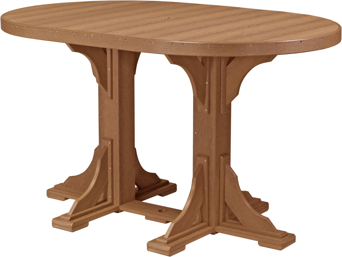 LuxCraft Deluxe Poly 4' x 6' Oval Table Set #1