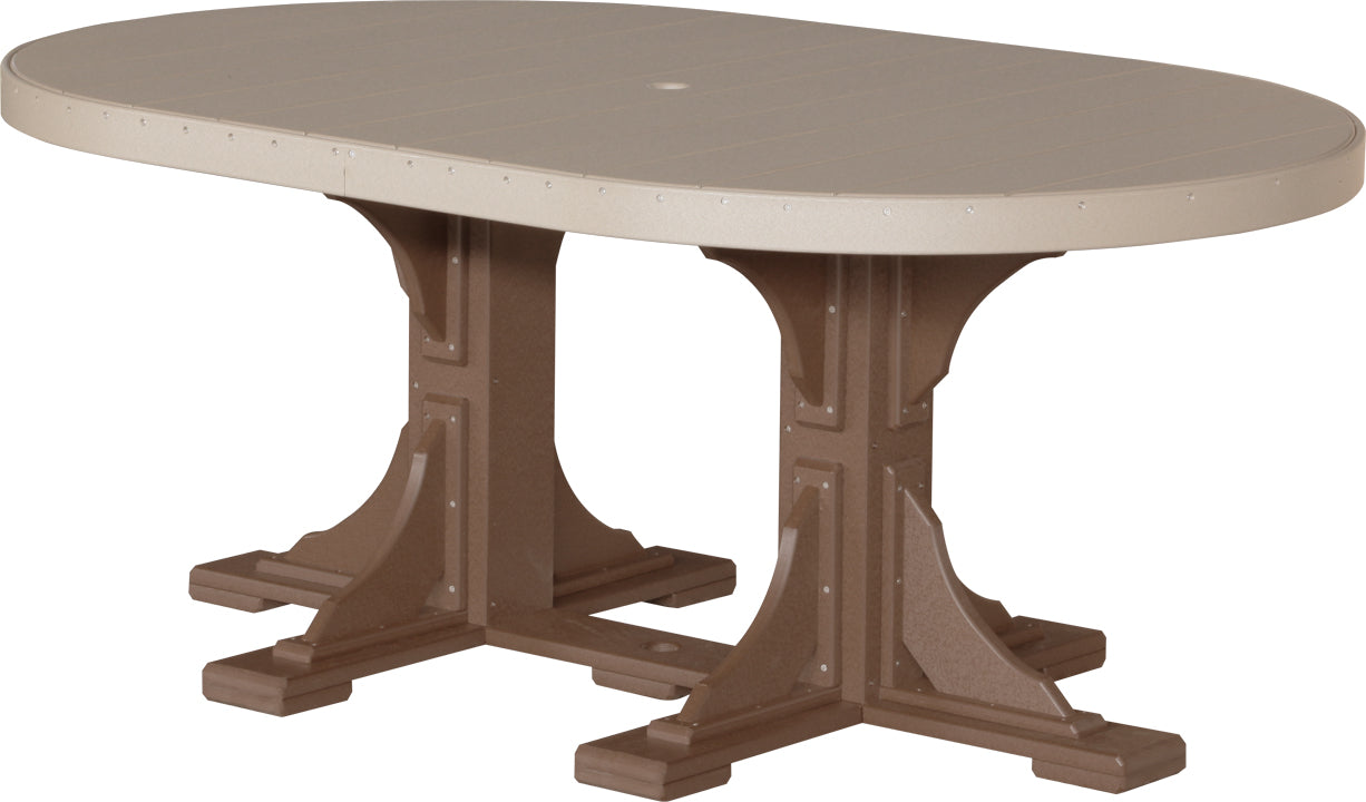 LuxCraft Deluxe Poly 4' x 6' Oval Table Set #3