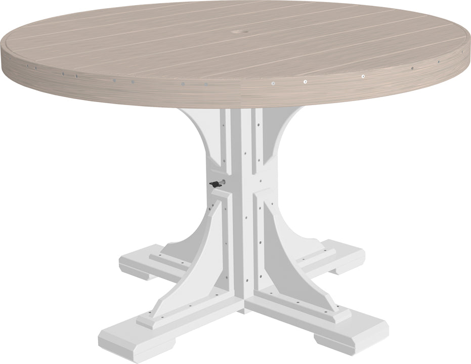 LuxCraft Deluxe Poly 48" Round Table Set #1