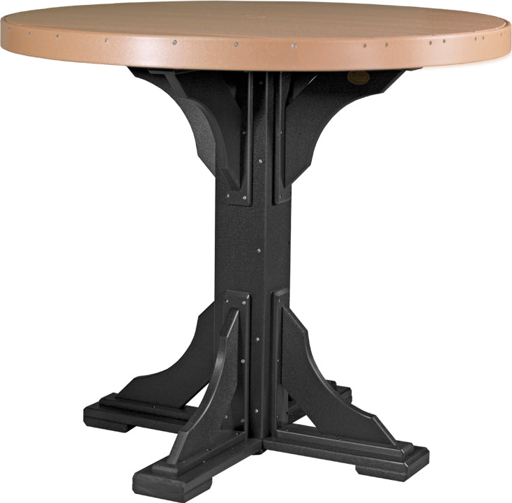 LuxCraft Deluxe Poly 48" Round Table Set #1