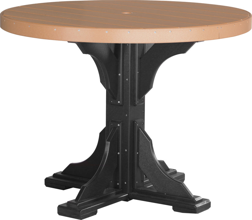 LuxCraft Deluxe Poly 48" Round Table Set #1