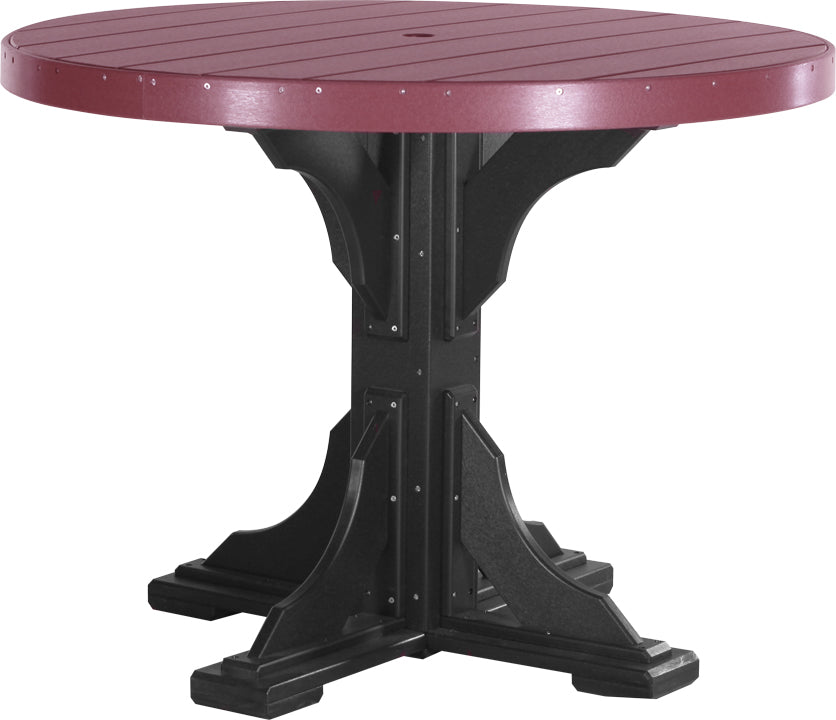 LuxCraft Deluxe Poly 48" Round Table Set #1