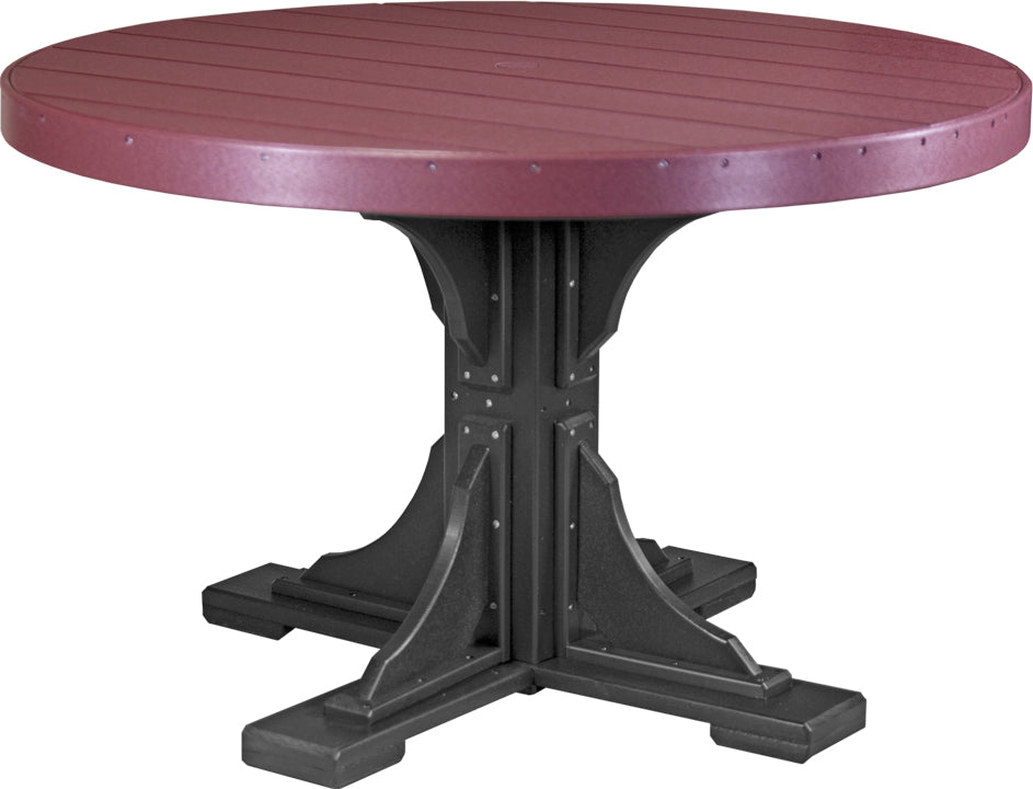 LuxCraft Deluxe Poly 48" Round Table Set #2