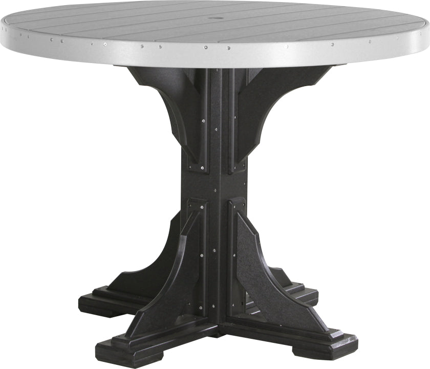 LuxCraft Deluxe Poly 48" Round Table Set #1
