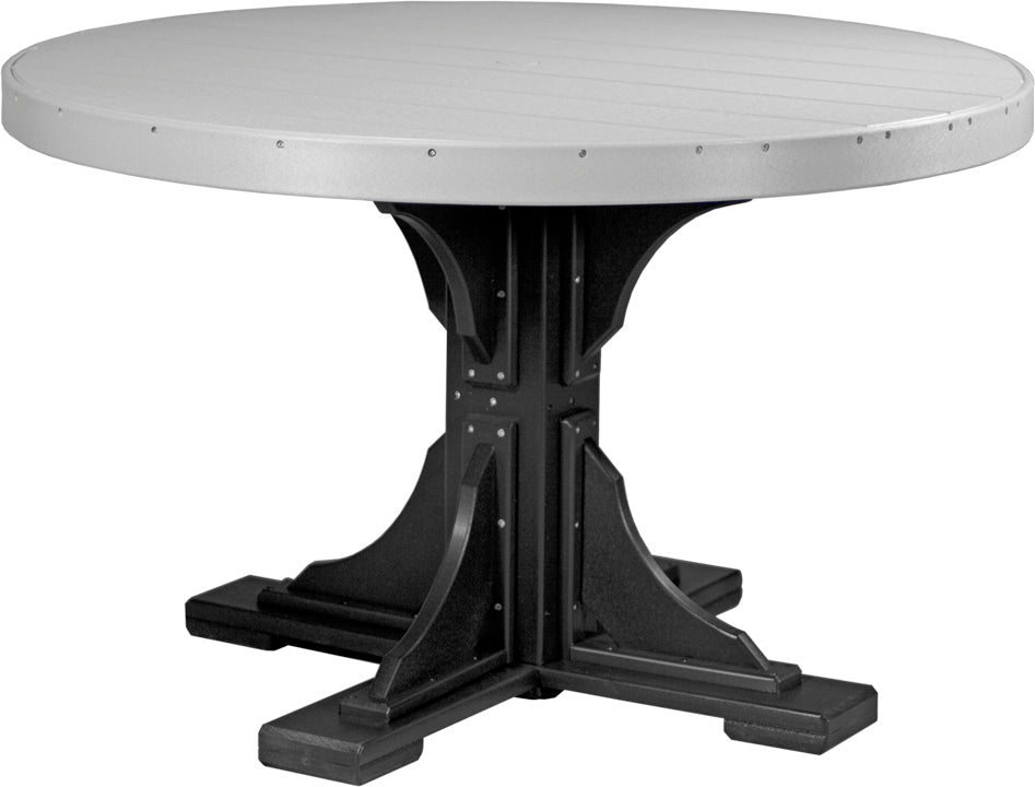 LuxCraft Deluxe Poly 48" Round Table Set #2