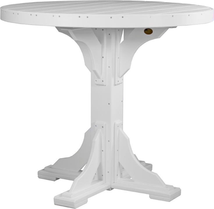 LuxCraft Deluxe Poly 48" Round Table Set #1