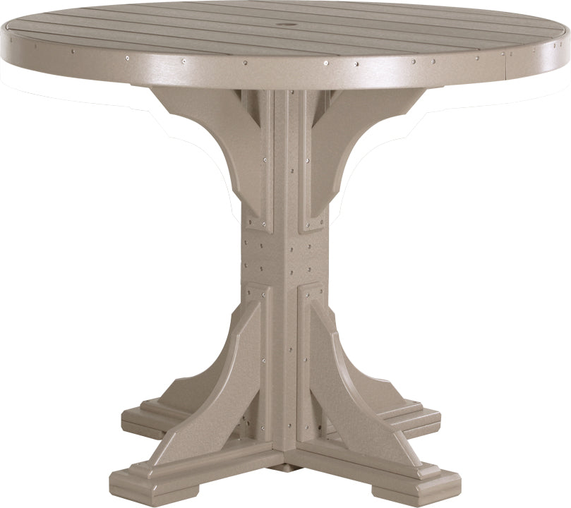 LuxCraft Deluxe Poly 48" Round Table Set #1
