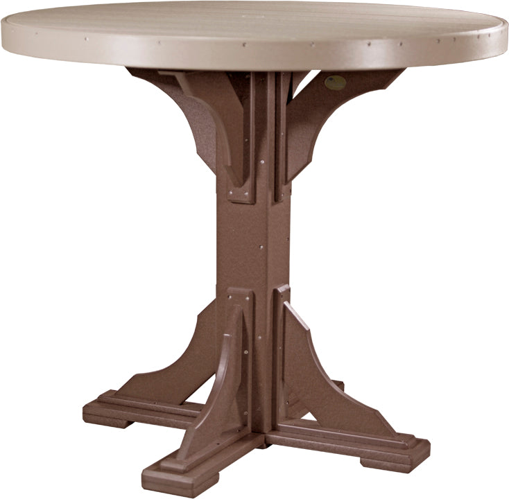 LuxCraft Deluxe Poly 48" Round Table Set #1
