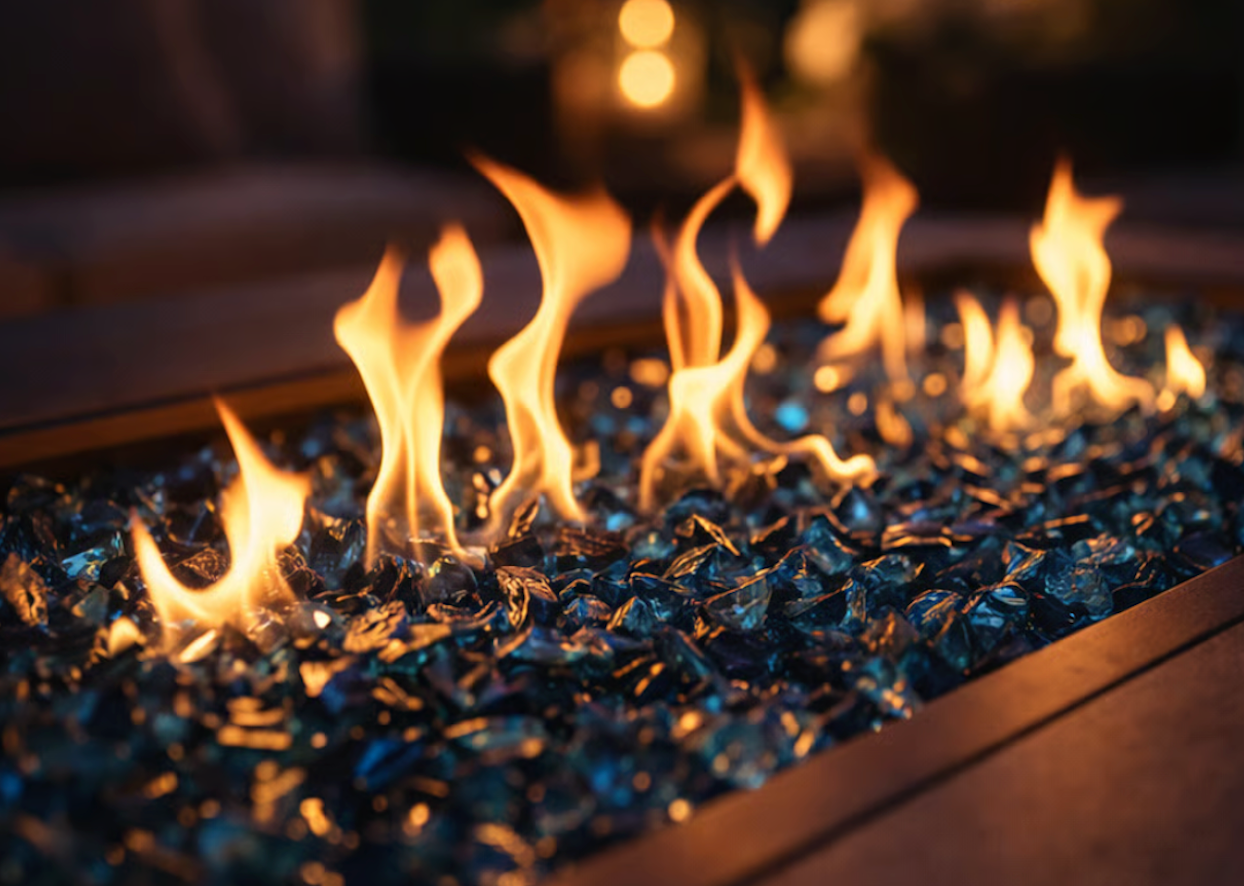 42 In. 60,000BTU Fire Pit Propane Gas Fire Pit Table Rectangular Tabletop