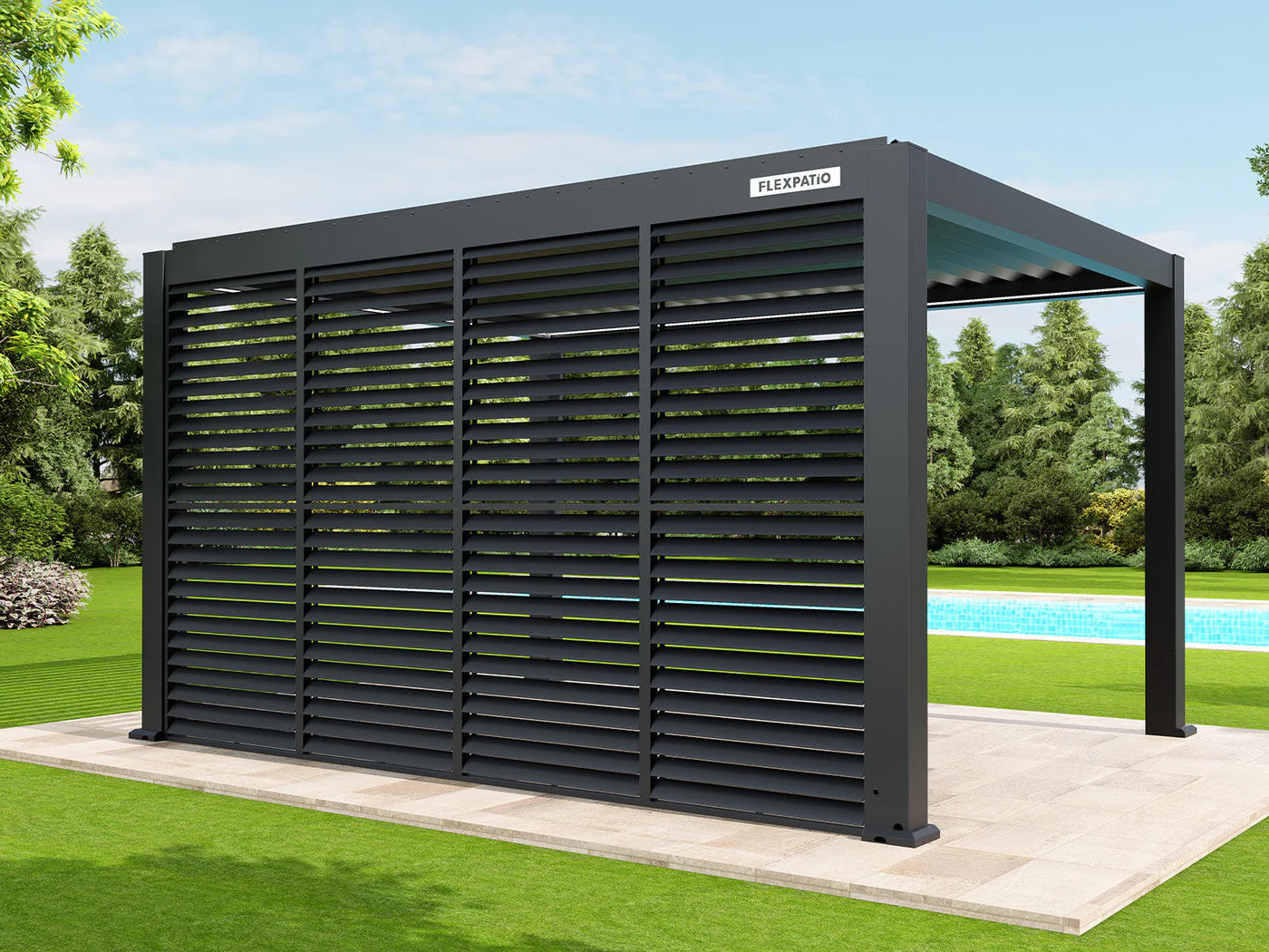 FlexPatio POWER+ Motorized Louvered Pergola