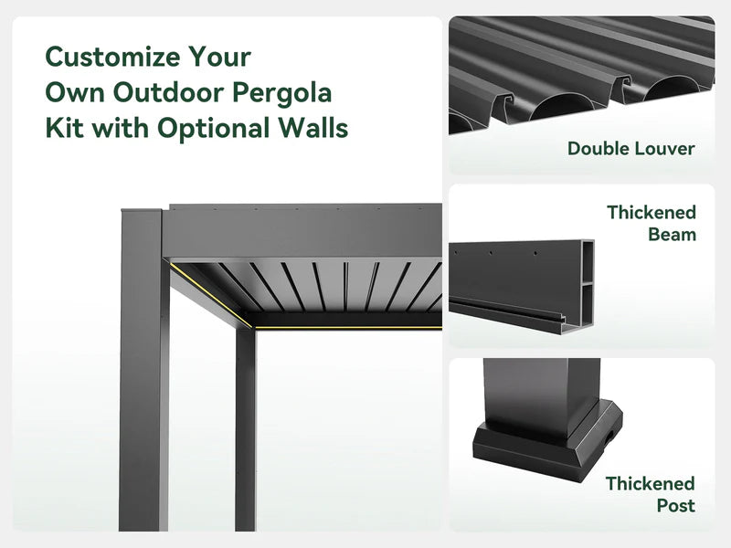 FlexPatio POWER+ Motorized Louvered Pergola