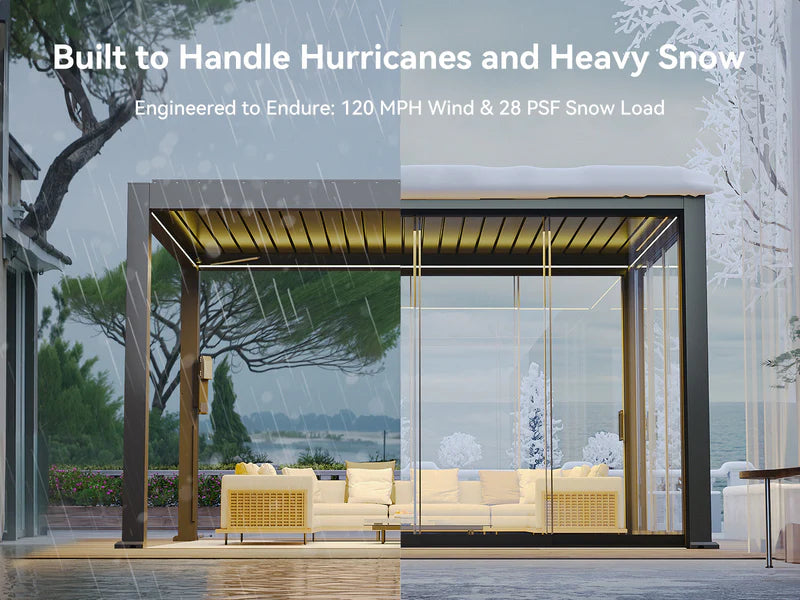 FlexPatio POWER+ Motorized Louvered Pergola