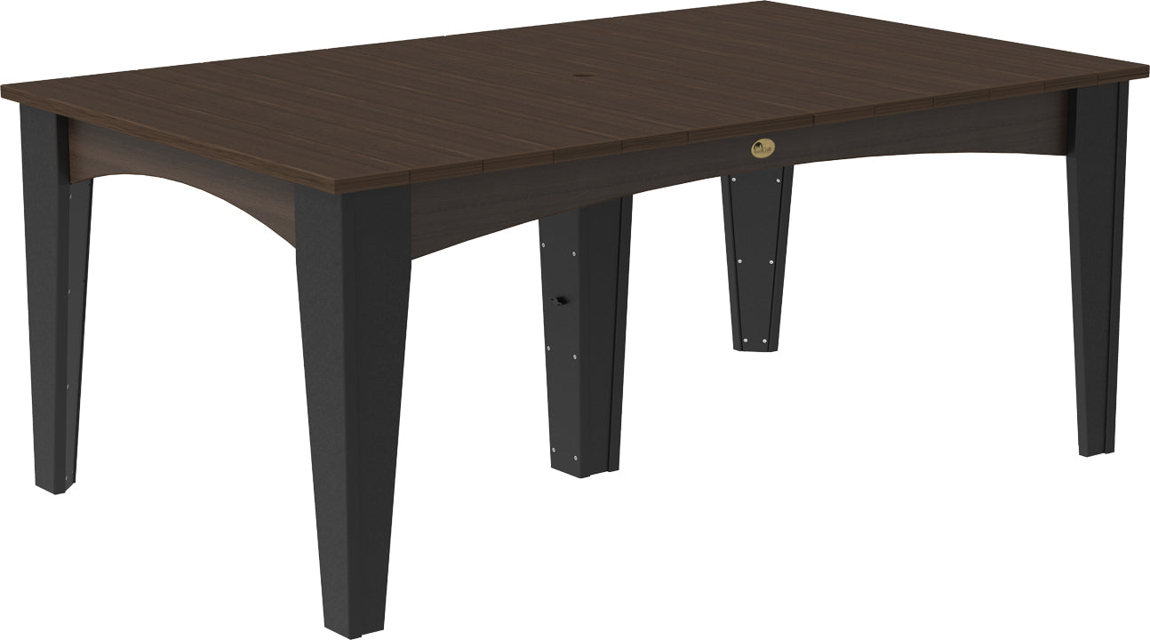 LuxCraft 44" x 72" Island 7-Piece Dining Table Set