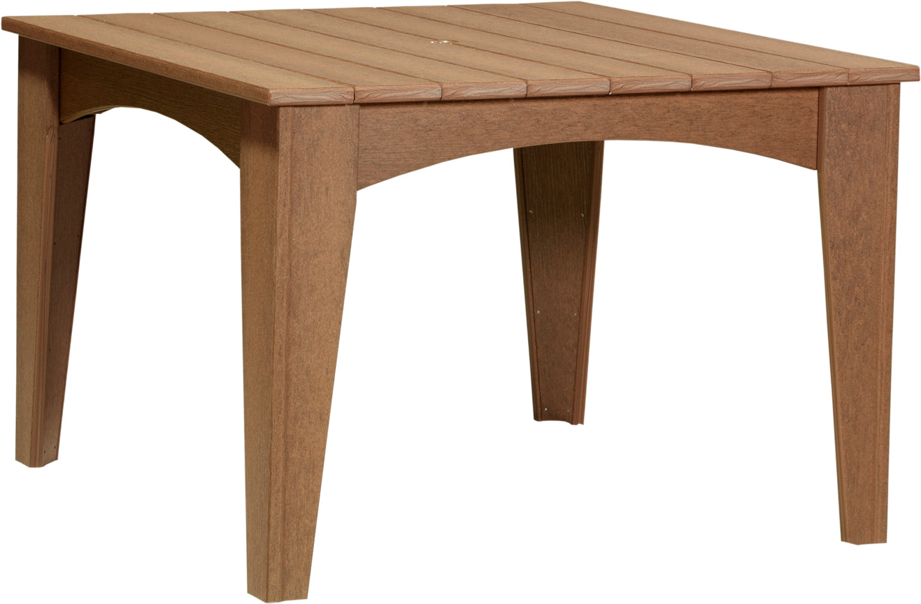 LuxCraft 44" Square Island 5-Piece Dining Table Set