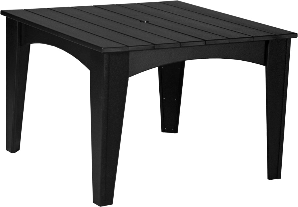 LuxCraft 44" Square Island 5-Piece Dining Table Set