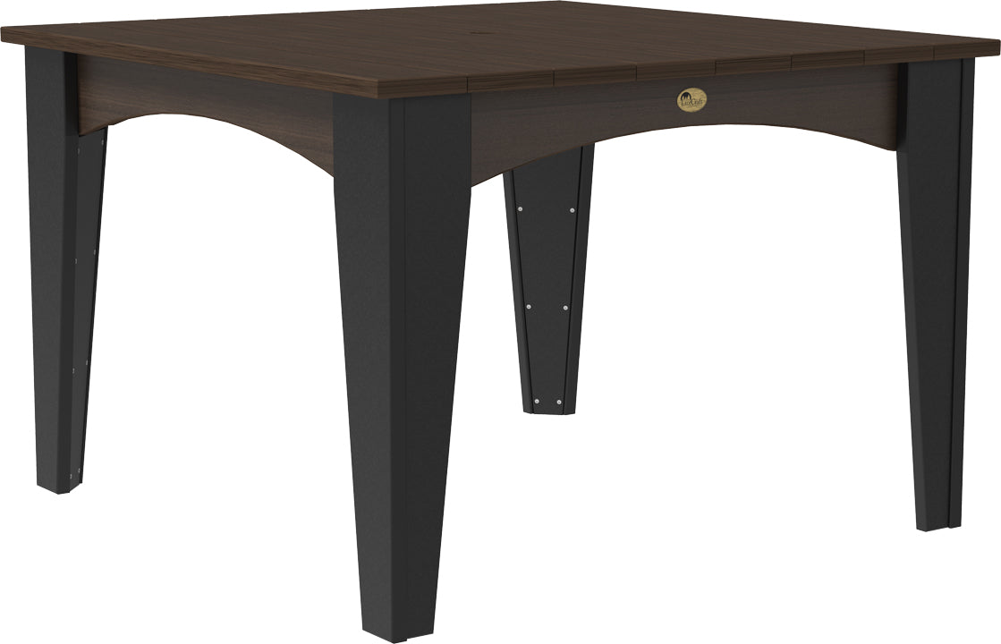 LuxCraft 44" Square Island 5-Piece Dining Table Set