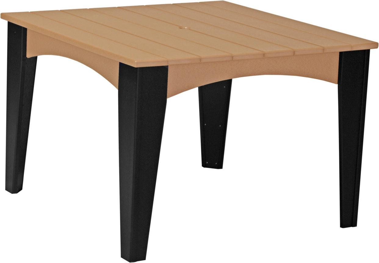 LuxCraft 44" Square Island 5-Piece Dining Table Set