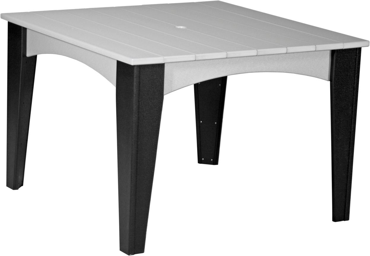 LuxCraft 44" Square Island 5-Piece Dining Table Set