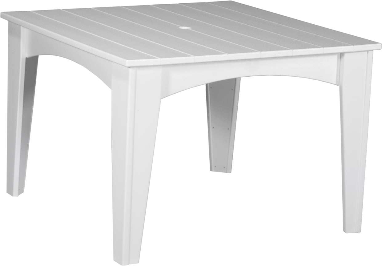 LuxCraft 44" Square Island 5-Piece Dining Table Set