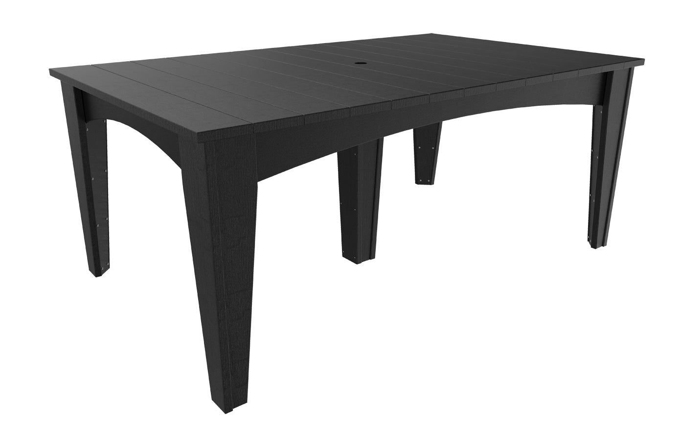 LuxCraft 44" x 72" Island 7-Piece Dining Table Set