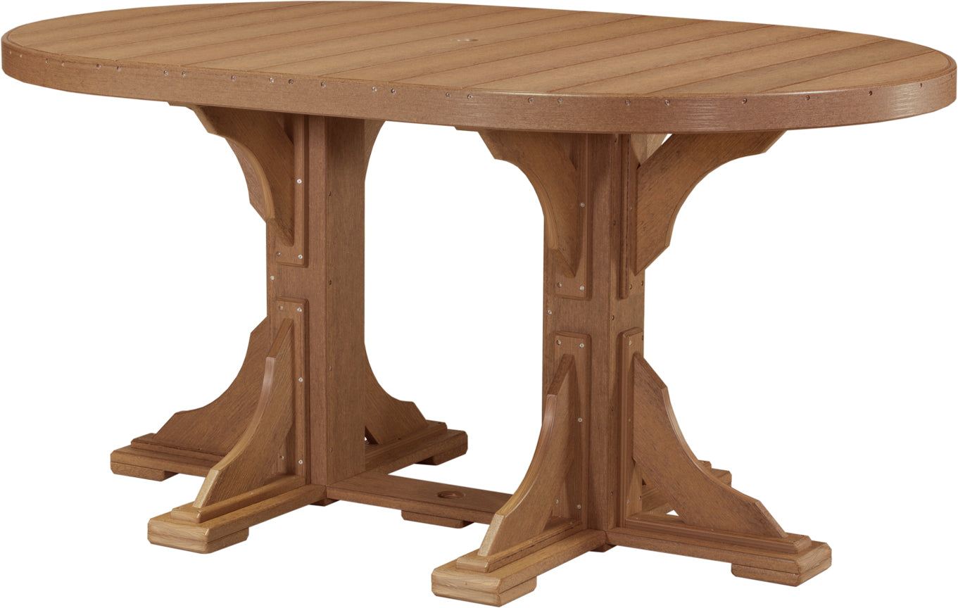LuxCraft Deluxe Poly 4' x 6' Oval Table Set #1