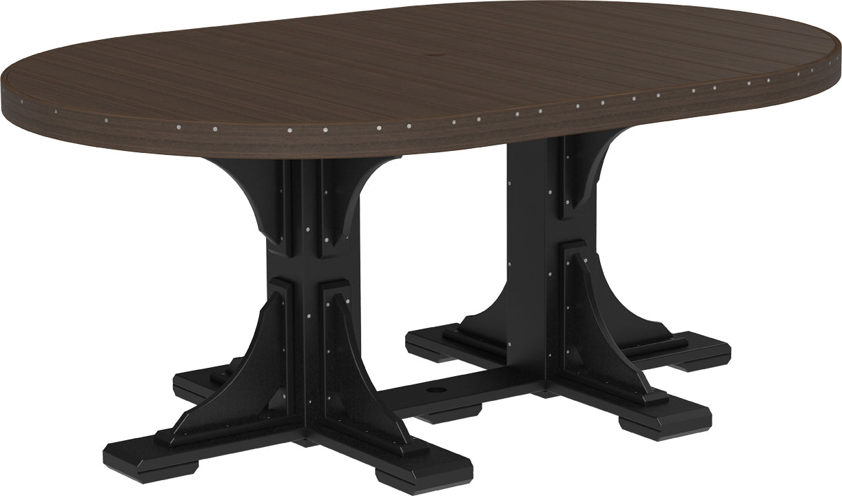 LuxCraft Deluxe Poly 4' x 6' Oval Table Set #3
