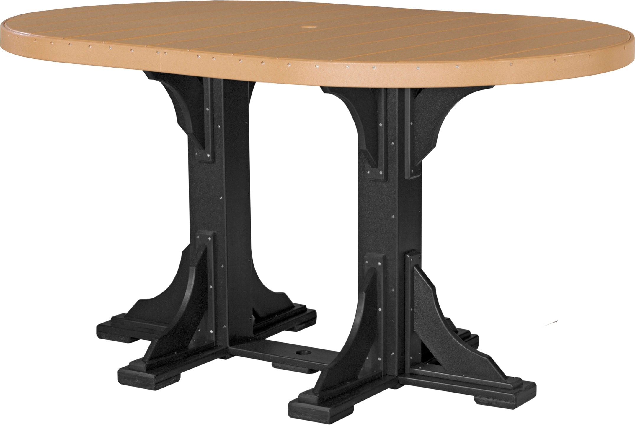 LuxCraft Deluxe Poly 4' x 6' Oval Table Set #1