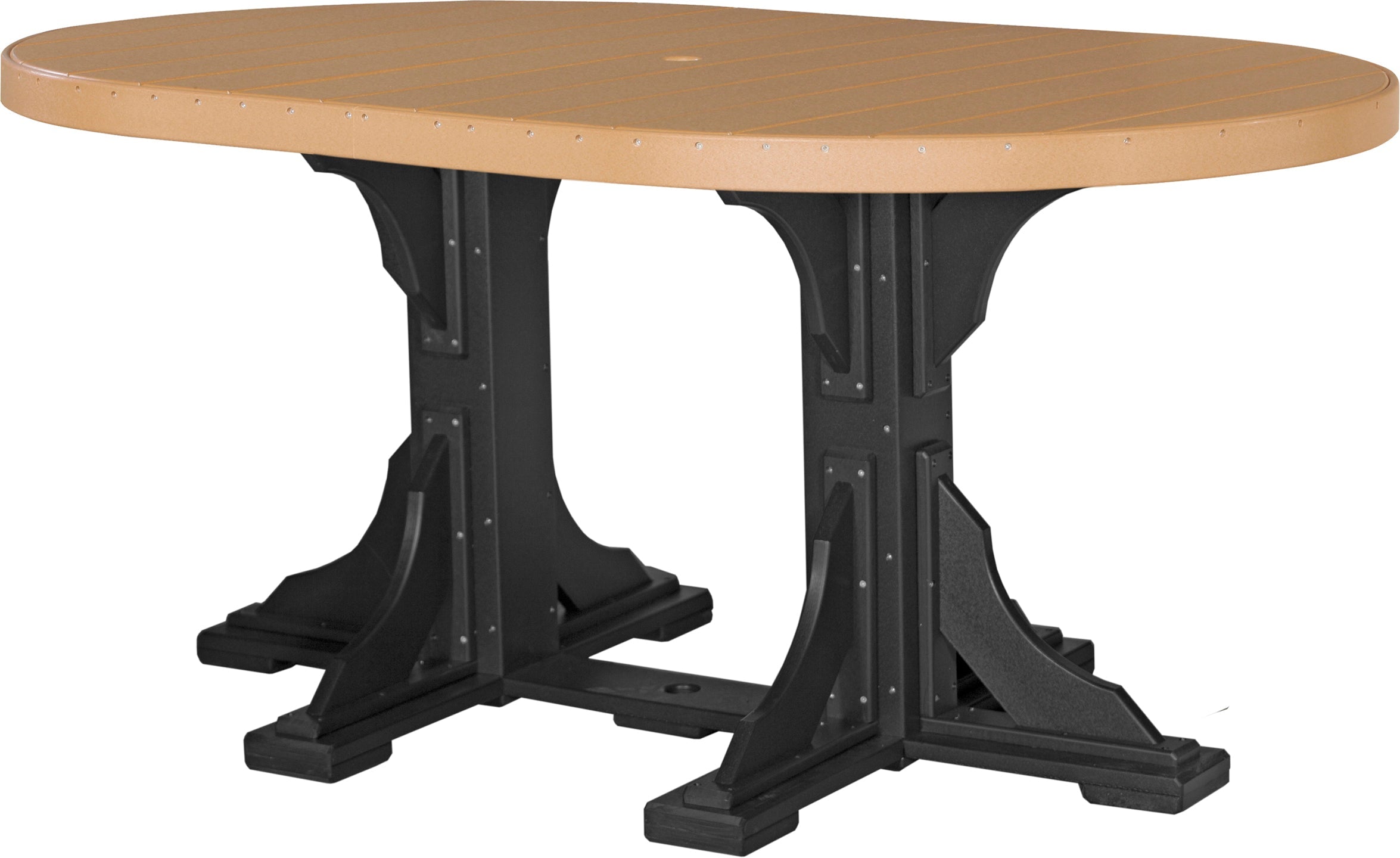 LuxCraft Deluxe Poly 4' x 6' Oval Table Set #1