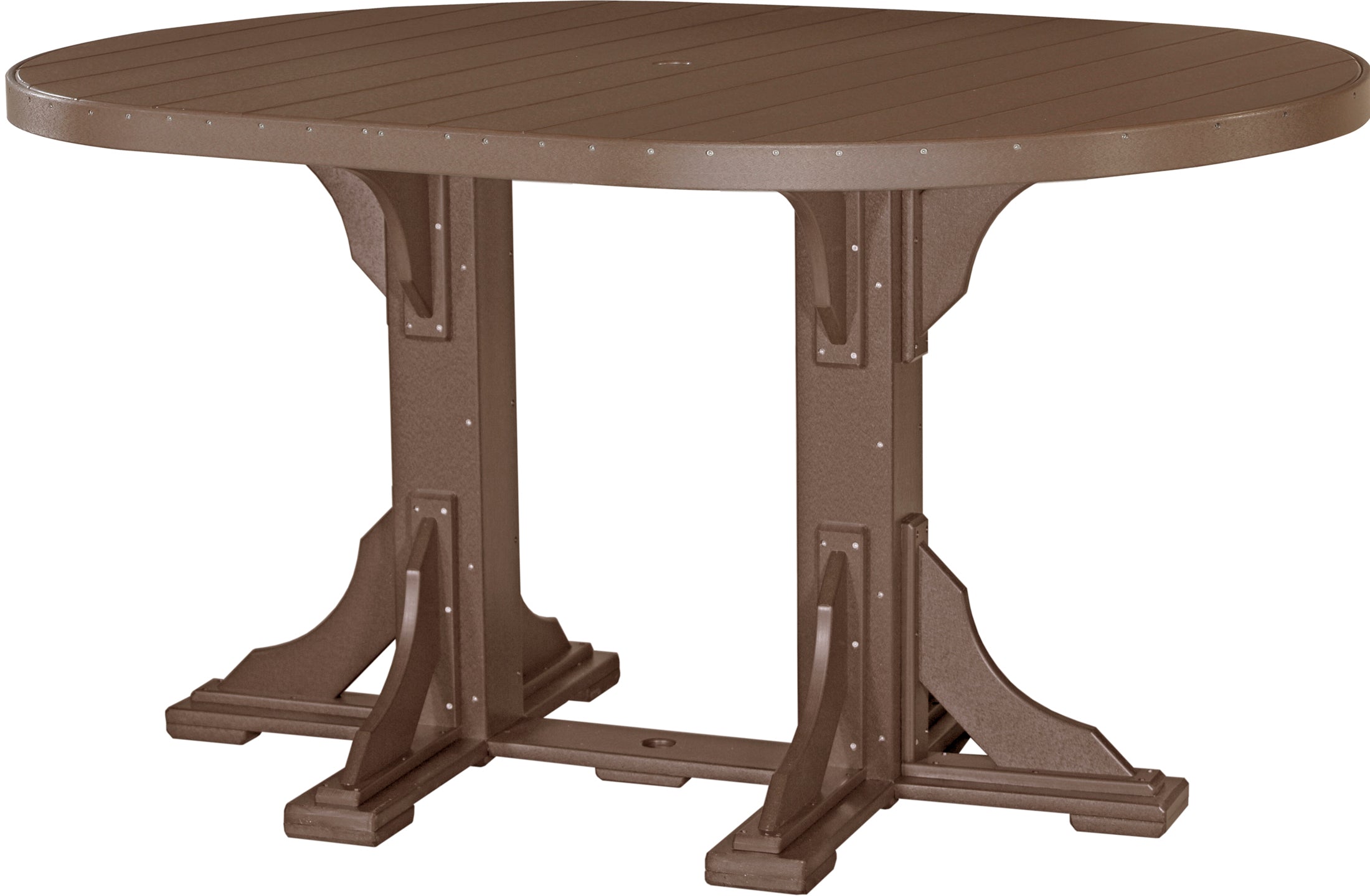 LuxCraft Deluxe Poly 4' x 6' Oval Table Set #1