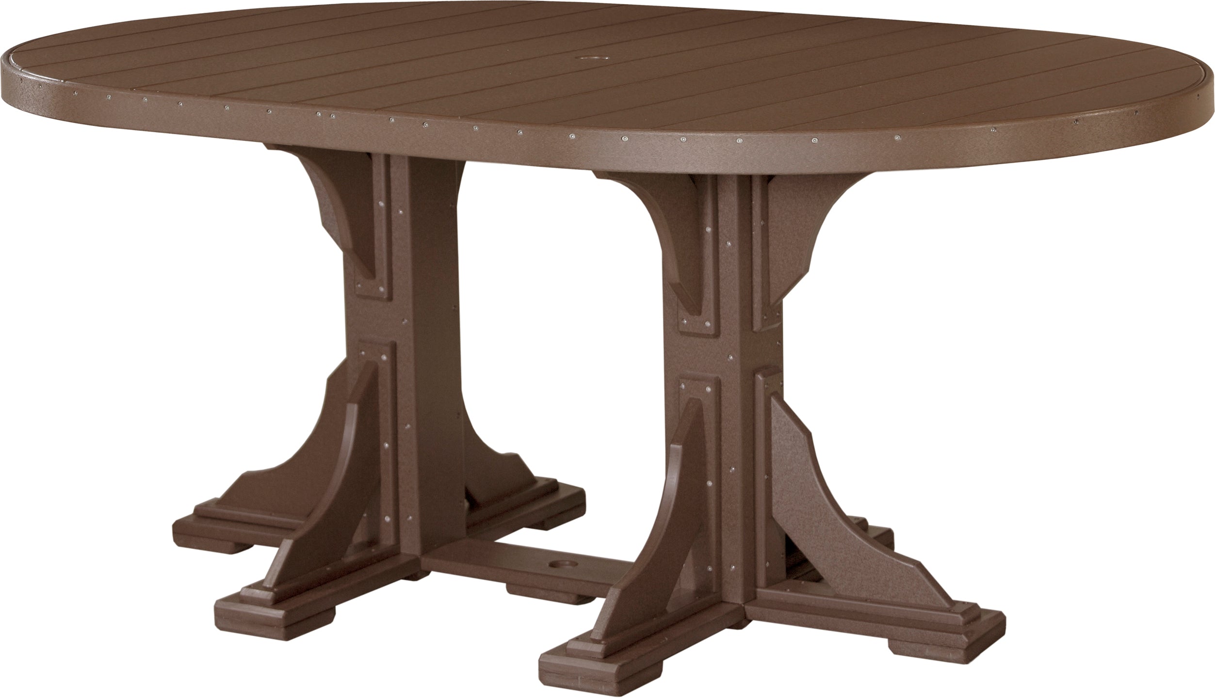 LuxCraft Deluxe Poly 4' x 6' Oval Table Set #1