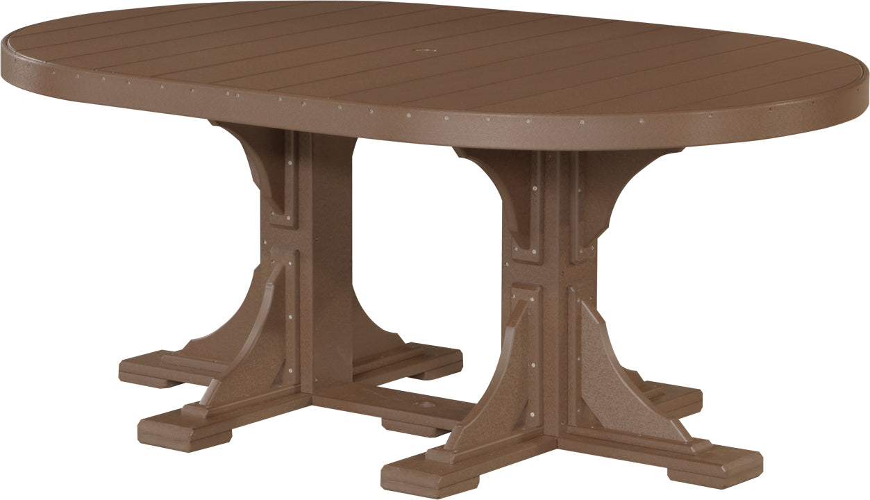 LuxCraft Deluxe Poly 4' x 6' Oval Table Set #3