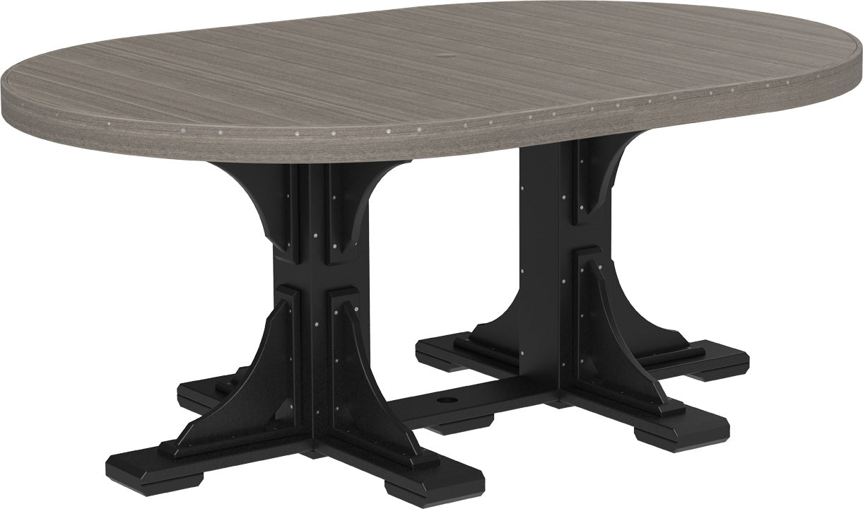 LuxCraft Deluxe Poly 4' x 6' Oval Table Set #3