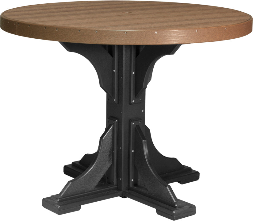LuxCraft Deluxe Poly 48" Round Table Set #1