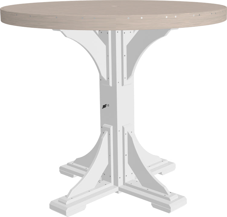 LuxCraft Deluxe Poly 48" Round Table Set #1