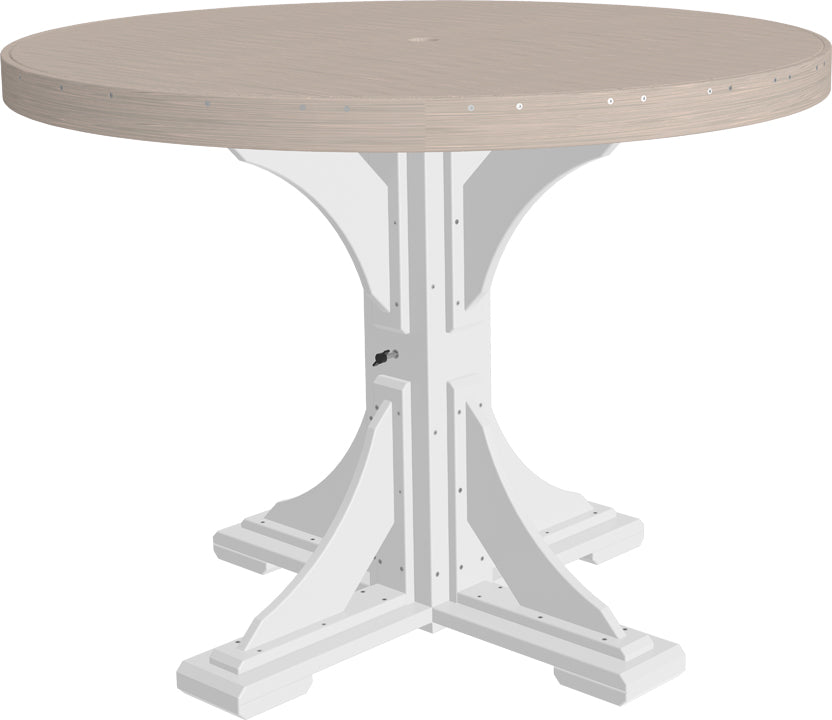 LuxCraft Deluxe Poly 48" Round Table Set #1